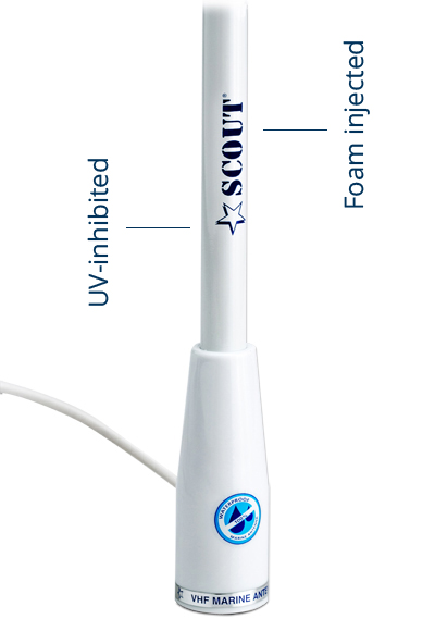 UkjentNivå3 SCOUT KS21 – 3 dB VHFfiberglassantenne 10 m lengde 5 meter kabel og plugg PF AN NVHF00001T